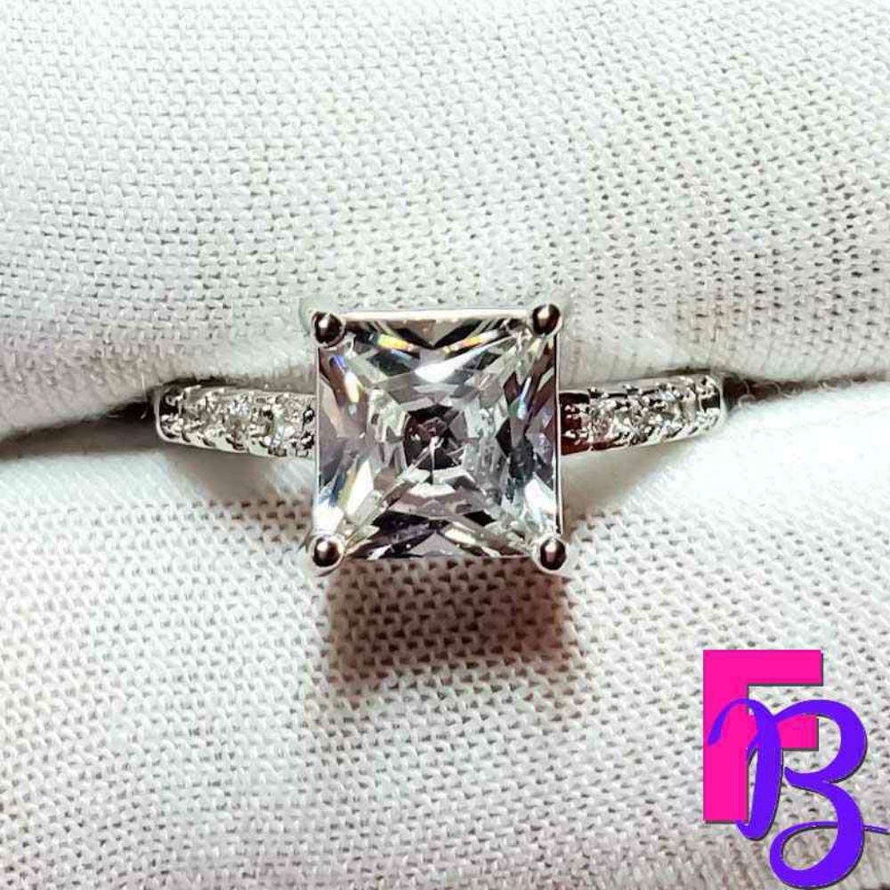 Size 9 Classic 2 CTW Princess Engagement Ring - Picture 7 of 10